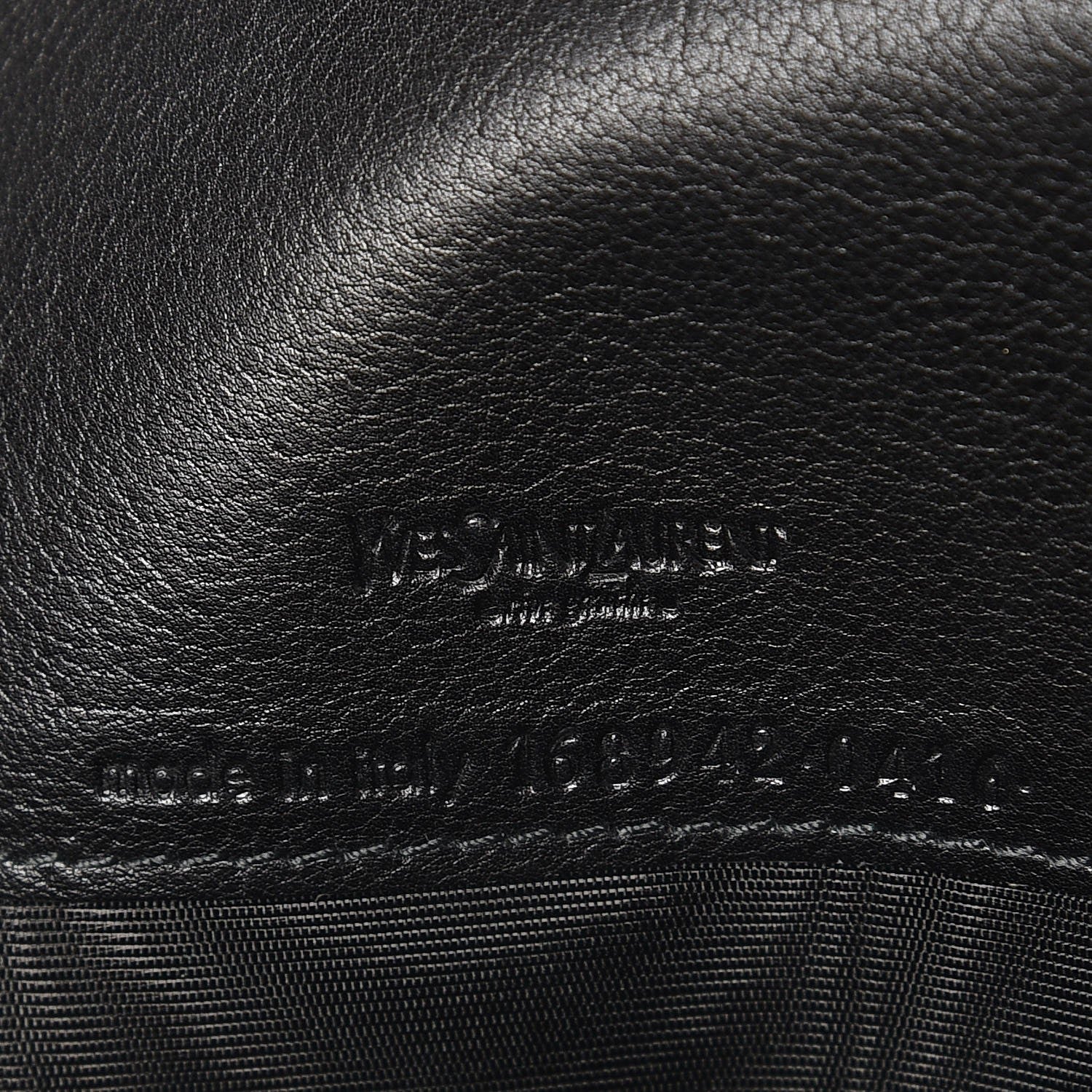 Saint Laurent Calfskin Muse Zip Clutch Black 7 of 7