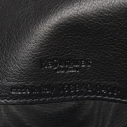 Saint Laurent Calfskin Muse Zip Clutch Black 7 of 7