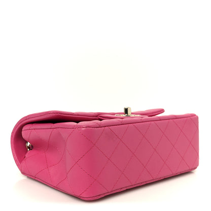 Chanel Lambskin Quilted Mini Rectangular Flap Pink 4 of 11
