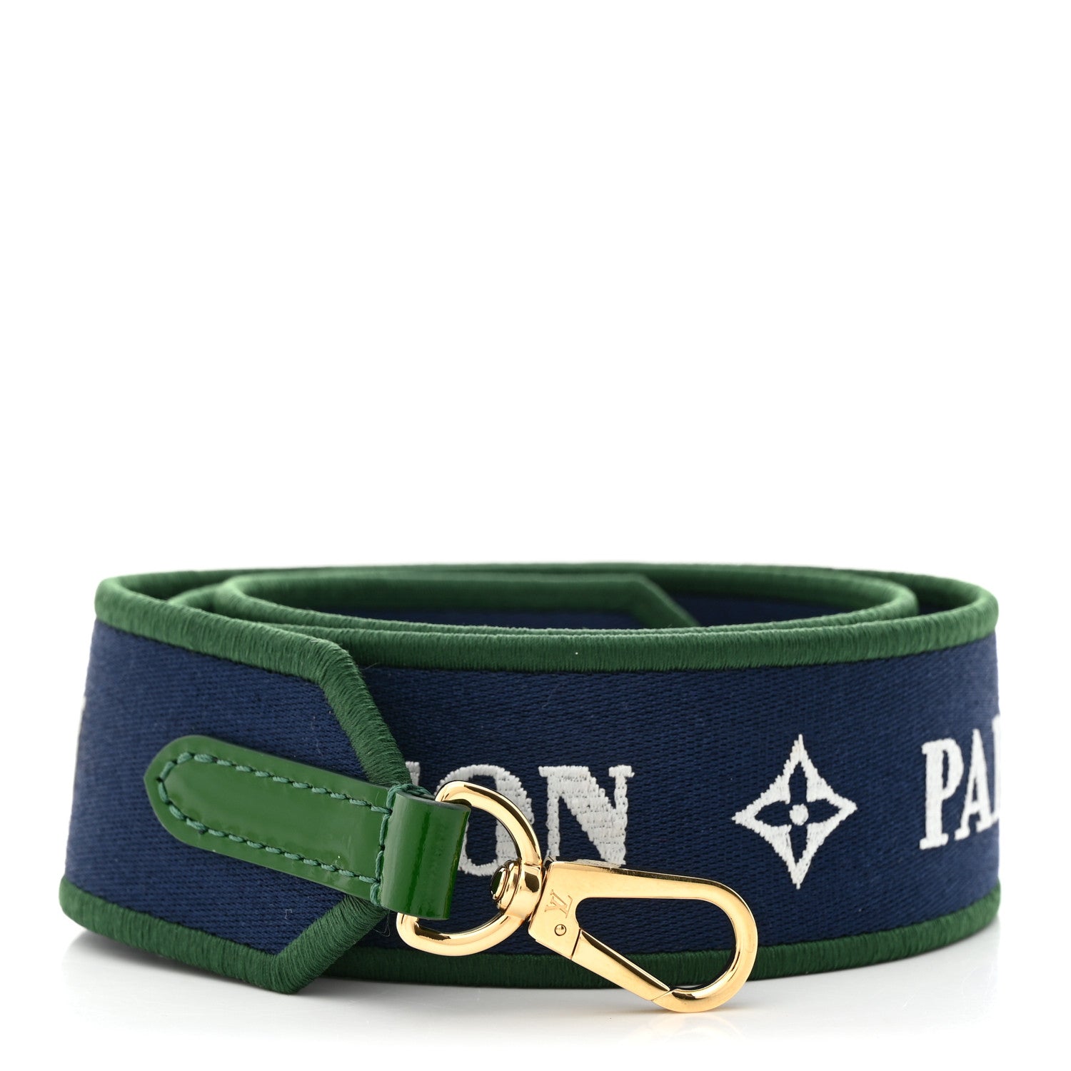 Louis Vuitton Nylon Bandouliere Shoulder Strap Blue Green 1 of 4