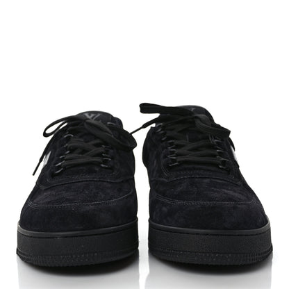 Louis Vuitton Suede Uniform Sneakers 10 Black 2 of 8