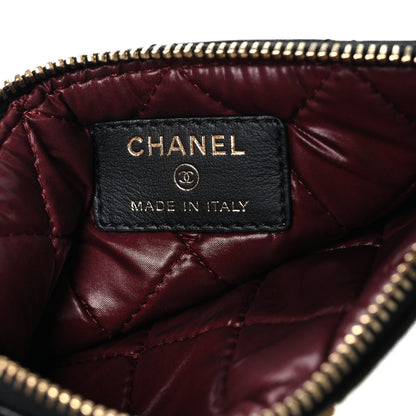 Chanel Aged Calfskin Quilted Lucky Charms 2.55 Small Reissue Cosmetic Case Black 6 of 8