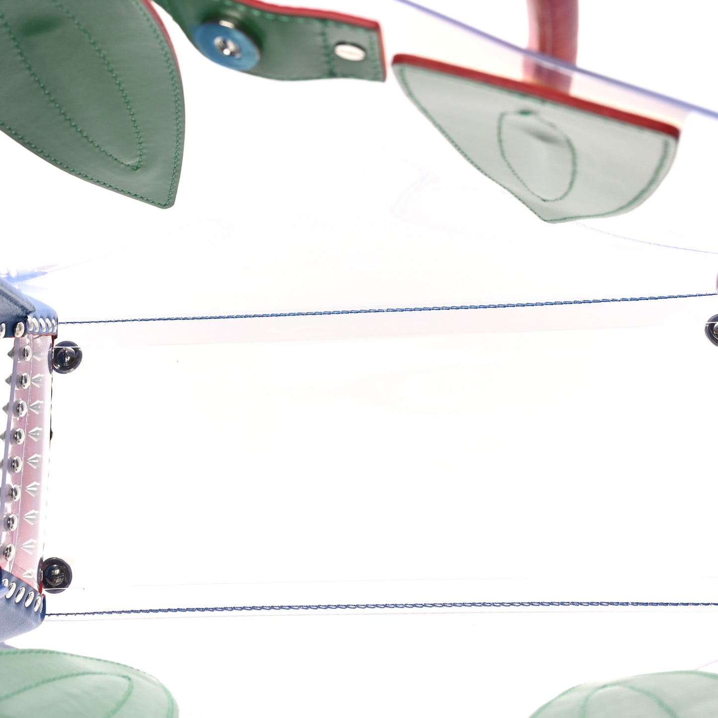 PVC Calfskin Spiked Medium Paloma Multicolor