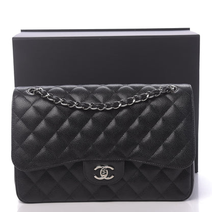 Chanel Caviar Quilted Jumbo Double Flap Black 11 of 11