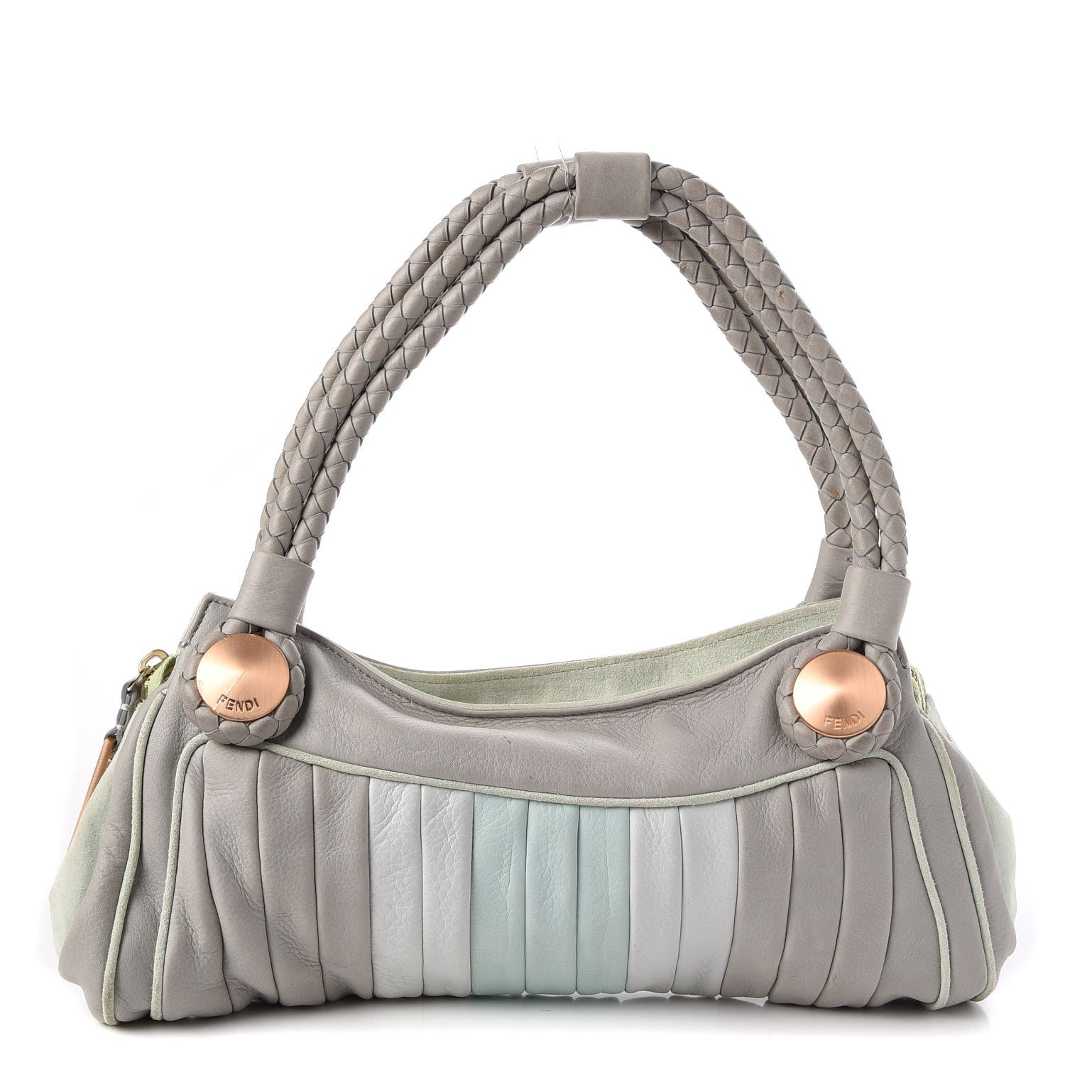 Fendi Calfskin Radio Bag Grigio Multicolor 1 of 14