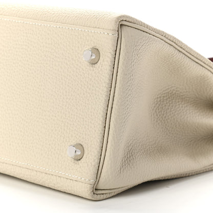 Hermes Togo Au Galop Kelly Retourne 28 Craie Rouge H Fauve Black 9 of 13