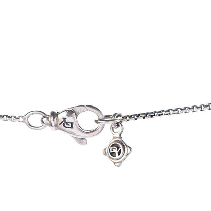 David Yurman Sterling Silver Diamond Hampton Blue Topaz 23mm Starburst Pendant Necklace 4 of 5