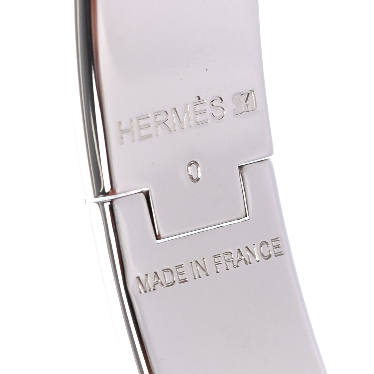Hermes Enamel Narrow Clic Clac H Bracelet GM White 4 of 4