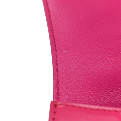 Balenciaga Shiny Box Calfskin Hourglass Top Handle Bag XS Acid Fuchsia 10 of 10