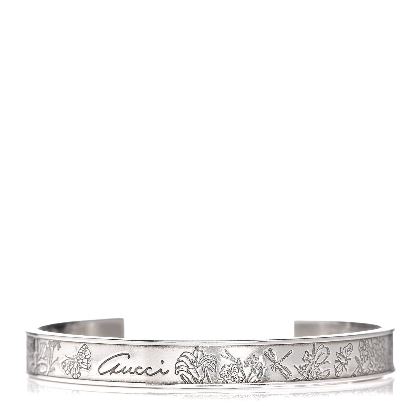 Sterling Silver Flora Cuff Bracelet