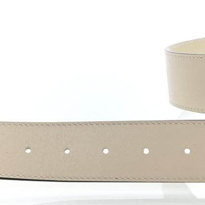 Gucci Calfskin Double G 40mm Belt 80 32 Mystic White 3 of 5