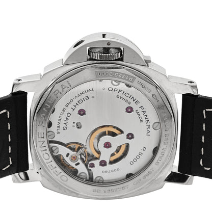 Panerai Stainless Steel Calfskin 44mm Luminor Marina Manual Winding Watch Black PAM00510 4 of 5