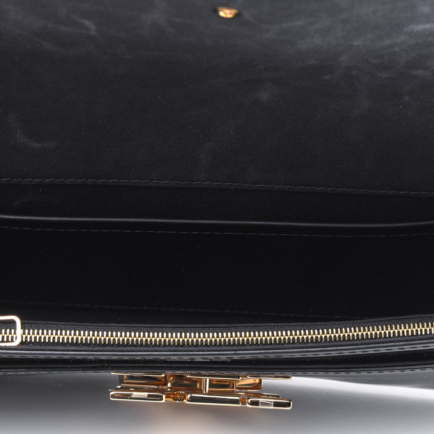 Louis Vuitton Patent Louise EW Clutch Black 5 of 11
