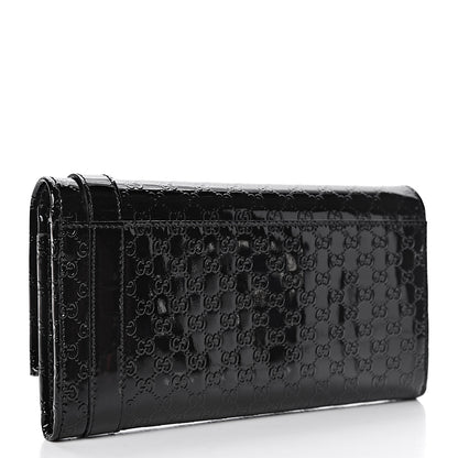Gucci Patent Microguccissima Nice Wallet Black 3 of 9