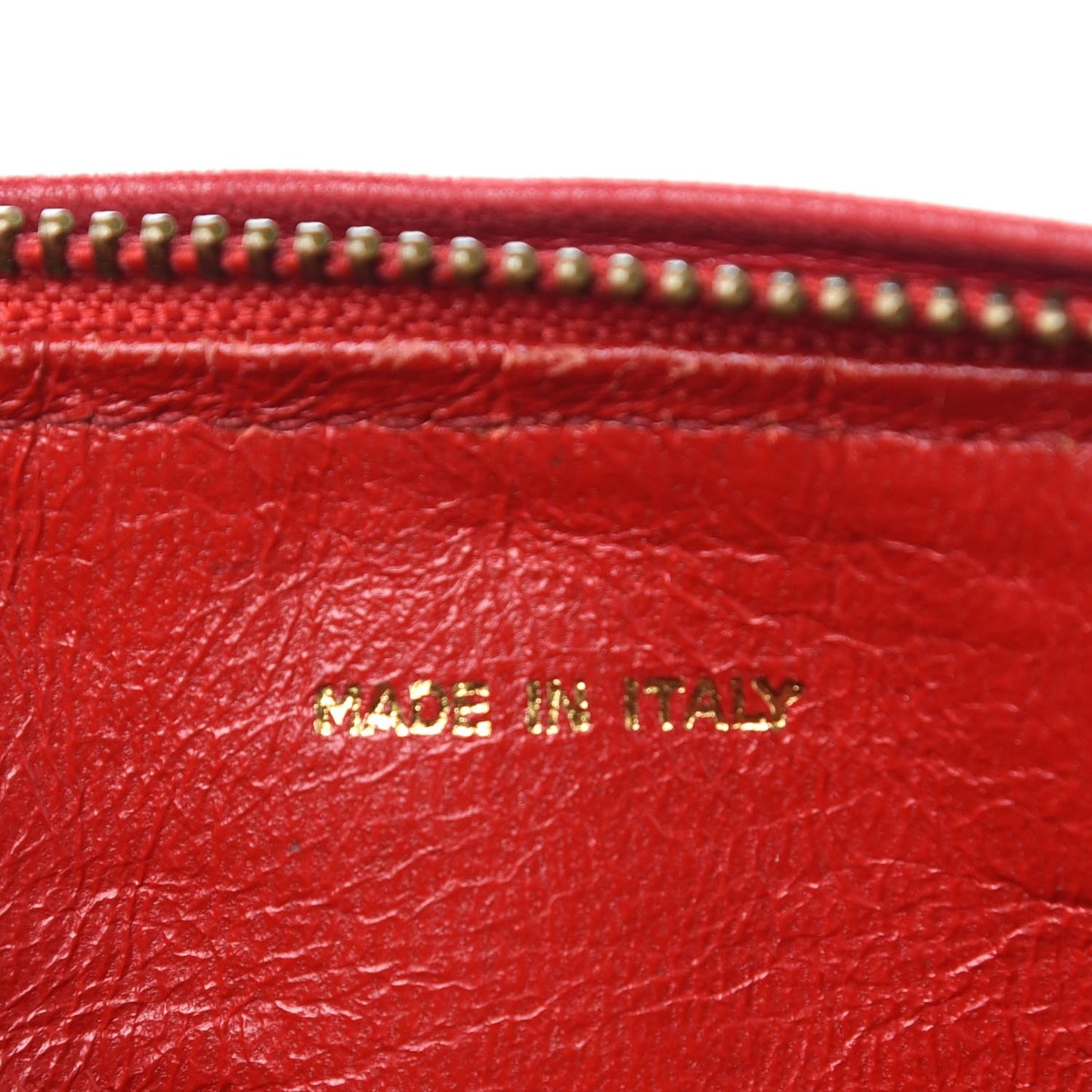 Lambskin Quilted Small Tassel Camera Case Red