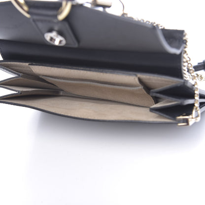 Chloe Calfskin Suede Mini Chain Faye Shoulder Bag Black 5 of 9