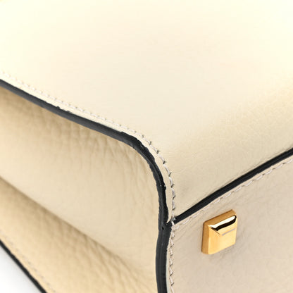 Valentino Garavani VALENTINO GARAVANI Grained Calfskin Medium My Rockstud Frame Bag Light Ivory 12 of 14