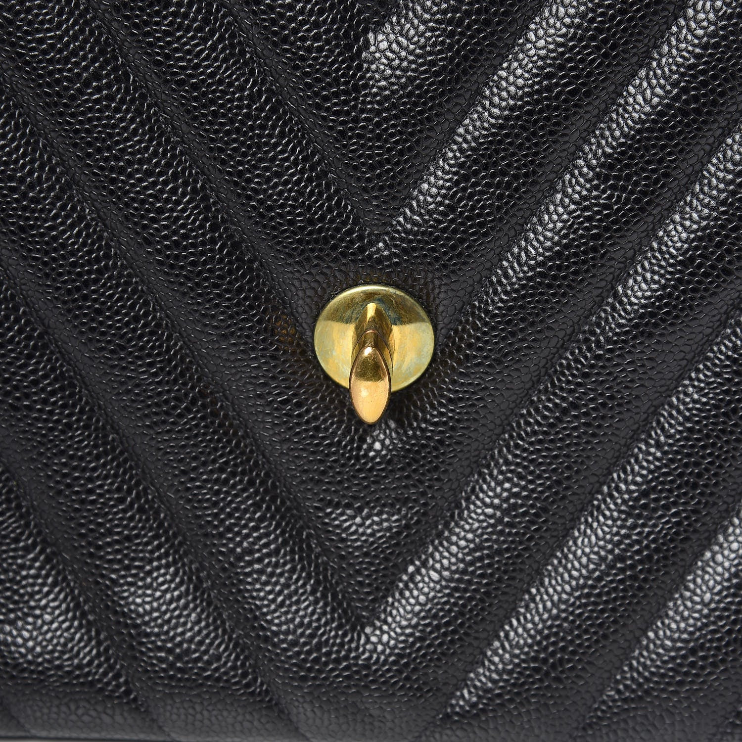 Chanel Caviar Chevron Quilted Maxi Single Flap Black 11 of 11