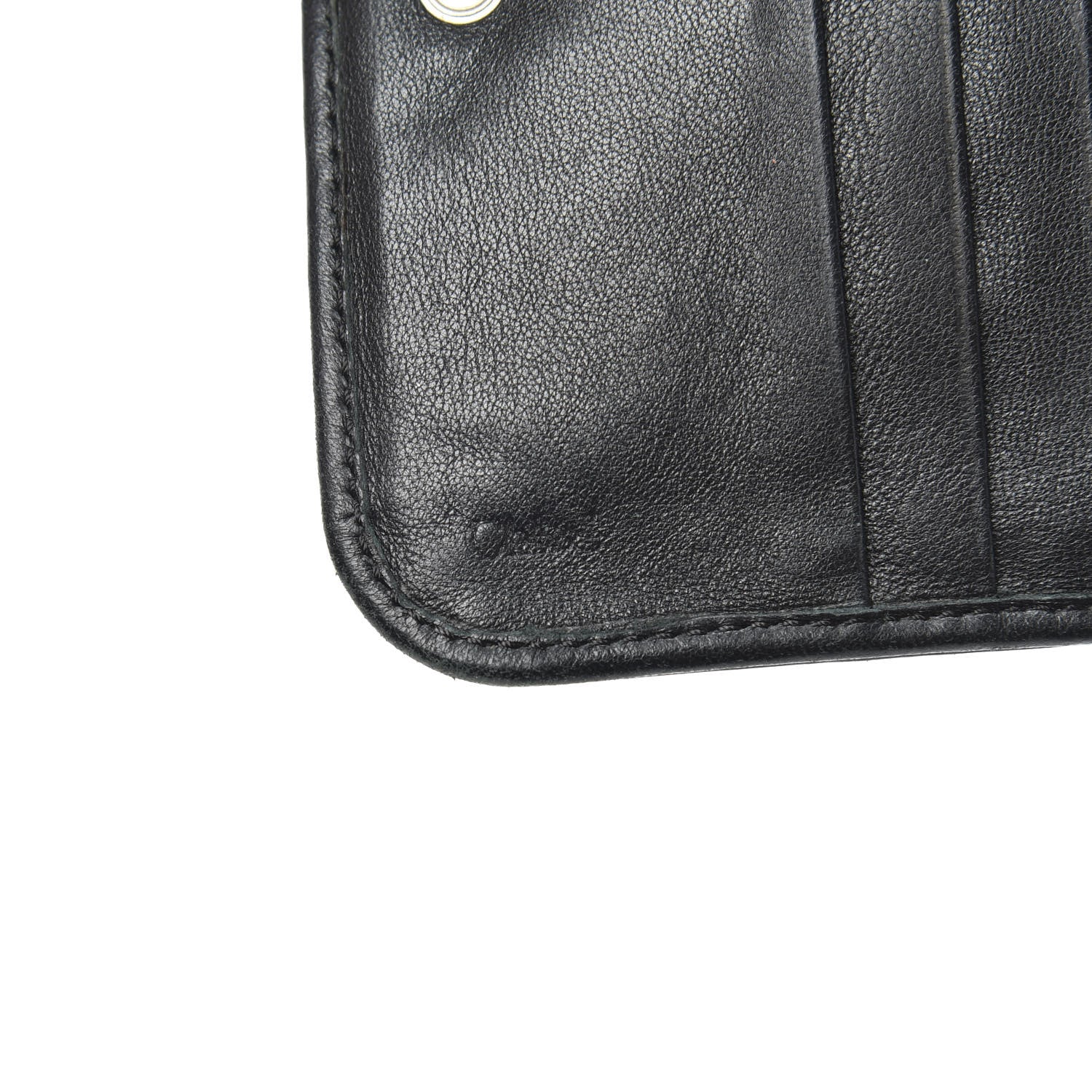 Chloe Calfskin Paddington Compact Zip Around Coin Purse Wallet Black 7 of 7