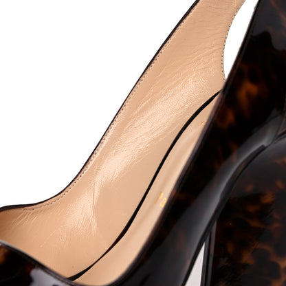 Christian Louboutin Patent New Marpoil 120 Platform Pumps 40 Tartaruga 11 of 14