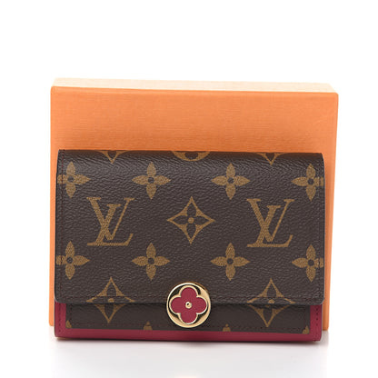 Louis Vuitton Monogram Flore Compact Wallet Fuchsia 5 of 5