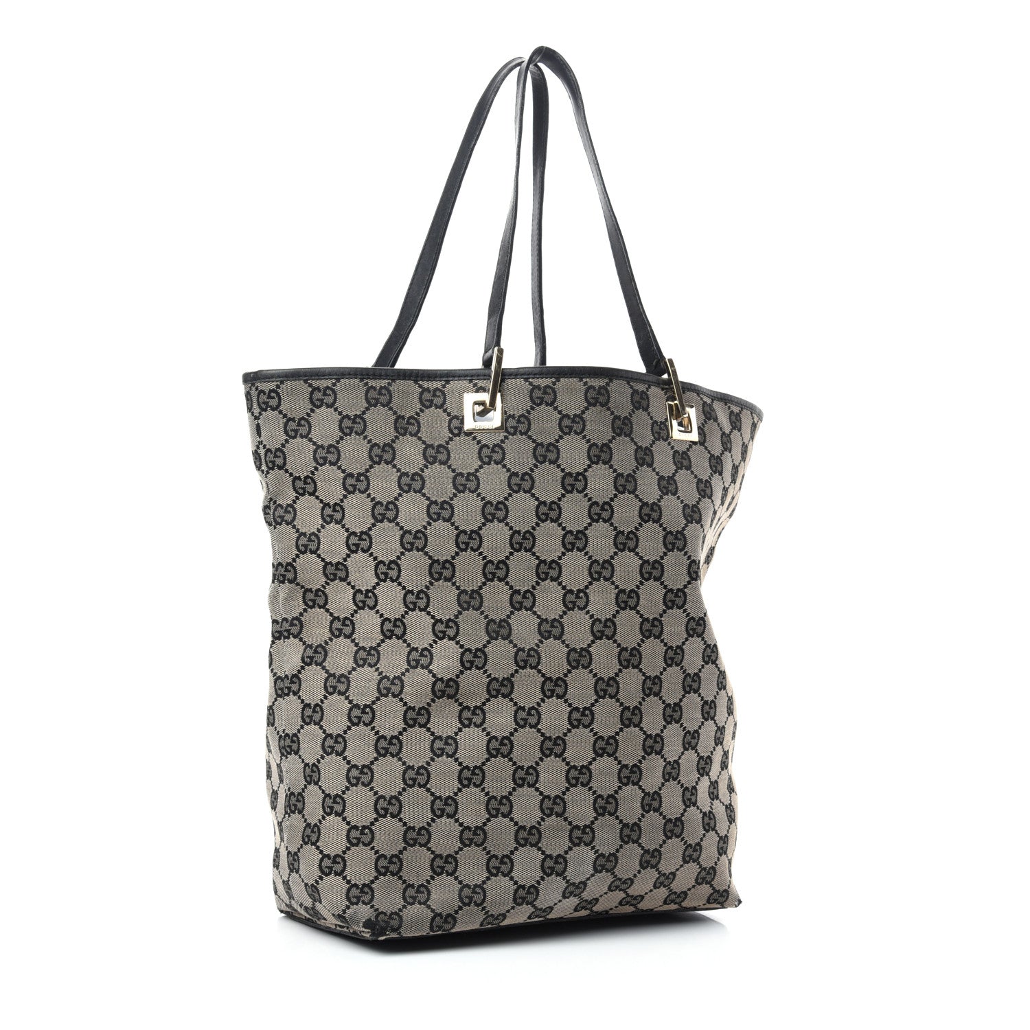 Gucci Monogram Large Bucket Tote Black 3 of 10