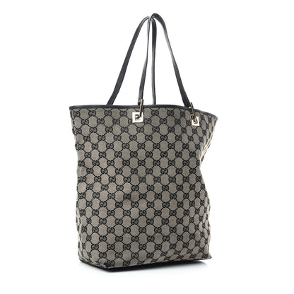 Gucci Monogram Large Bucket Tote Black 3 of 10