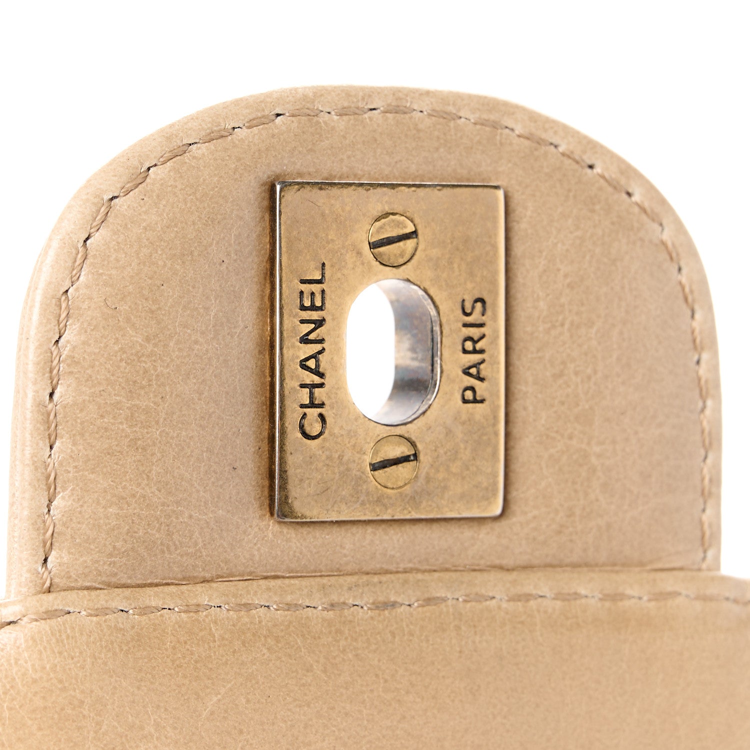 Chanel Glazed Calfskin Quilted Medium Bubble CC Flap Beige 7 of 11