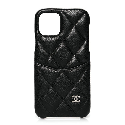 Chanel Caviar Quilted iPhone XI Pro Case Black 1 of 11