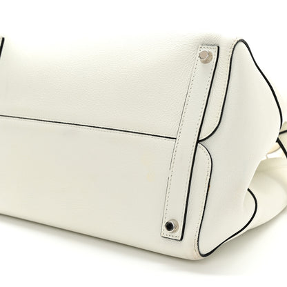 Christian Dior Supple Grained Calfskin Open Bar Tote White 9 of 10