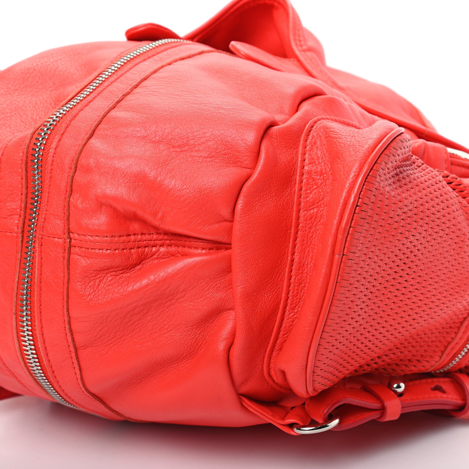 Alexander Wang Lambskin Marti Convertible Backpack Cola Rhodium Hardware 8 of 9