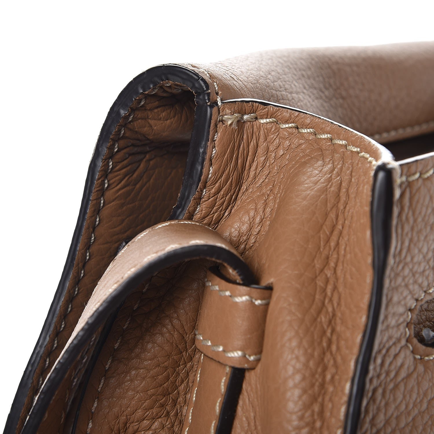 Chloe Calfskin Mini Marcie Round Crossbody Bag Nut 8 of 9