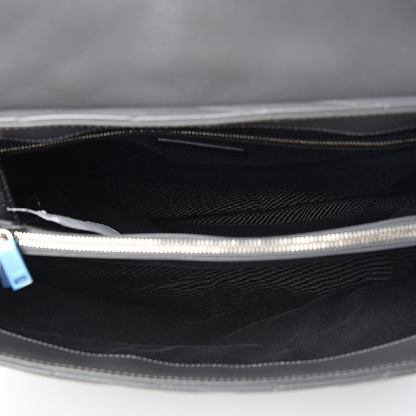 Calfskin Y Quilted Monogram Large Loulou Chain Satchel Storm