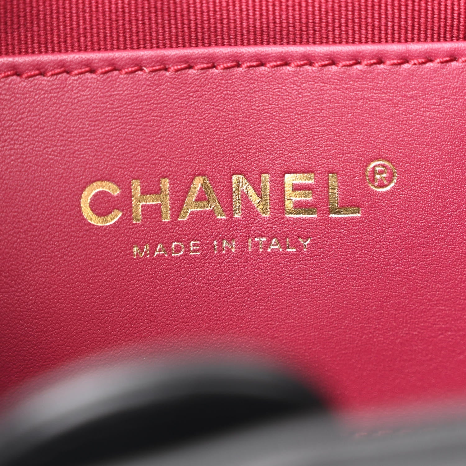 Chanel Lambskin Quilted Double Pocket Drawstring Backpack Black 6 of 10