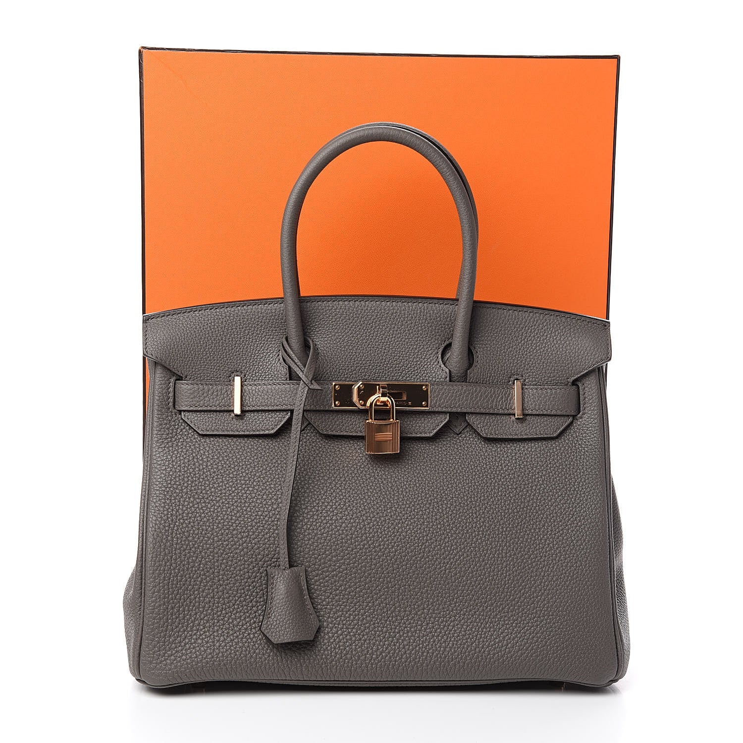 Hermes Togo Birkin 30 Etain 32 of 32