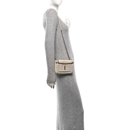 Saint Laurent Lambskin Quilted Monogram Mini Nolita Crema Soft 2 of 11