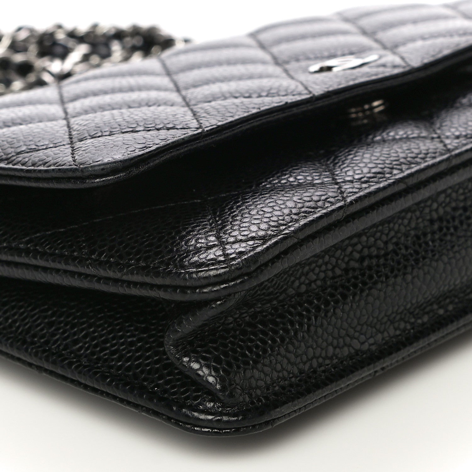 Chanel Caviar Quilted Wallet On Chain WOC Black 9 of 12