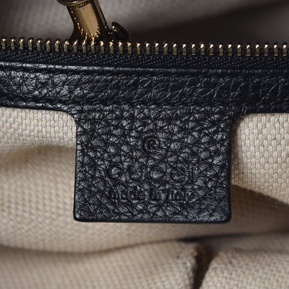 Gucci Pebbled Calfskin Medium Soho Chain Shoulder Bag Black 6 of 10