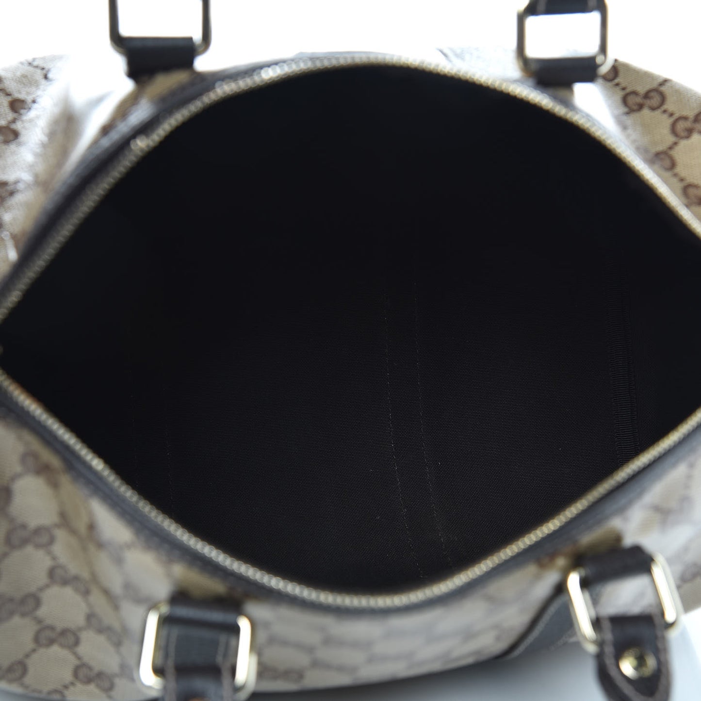 Crystal Monogram Medium Joy Boston Dark Brown