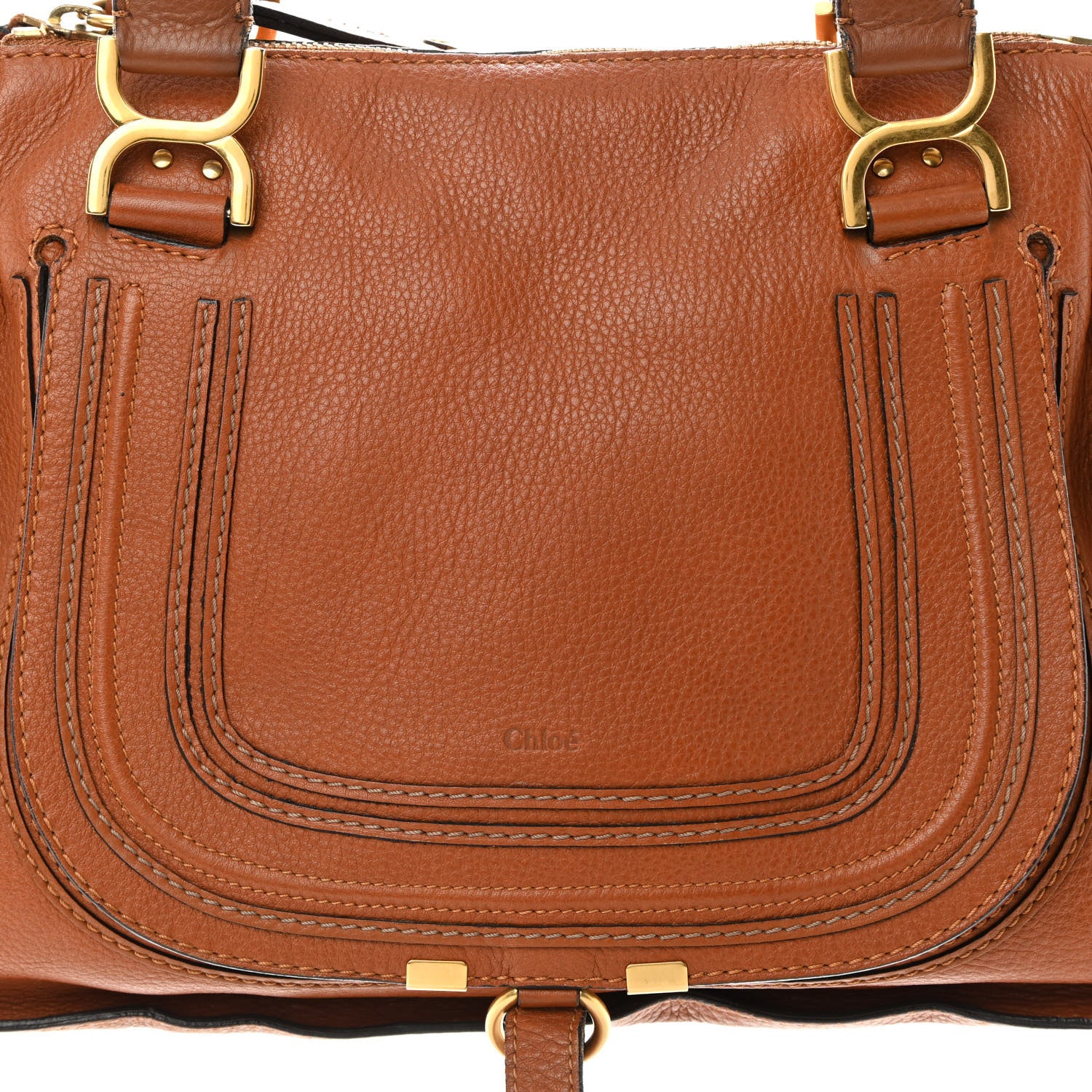 Chloe Calfskin Medium Marcie Satchel Tan 8 of 23