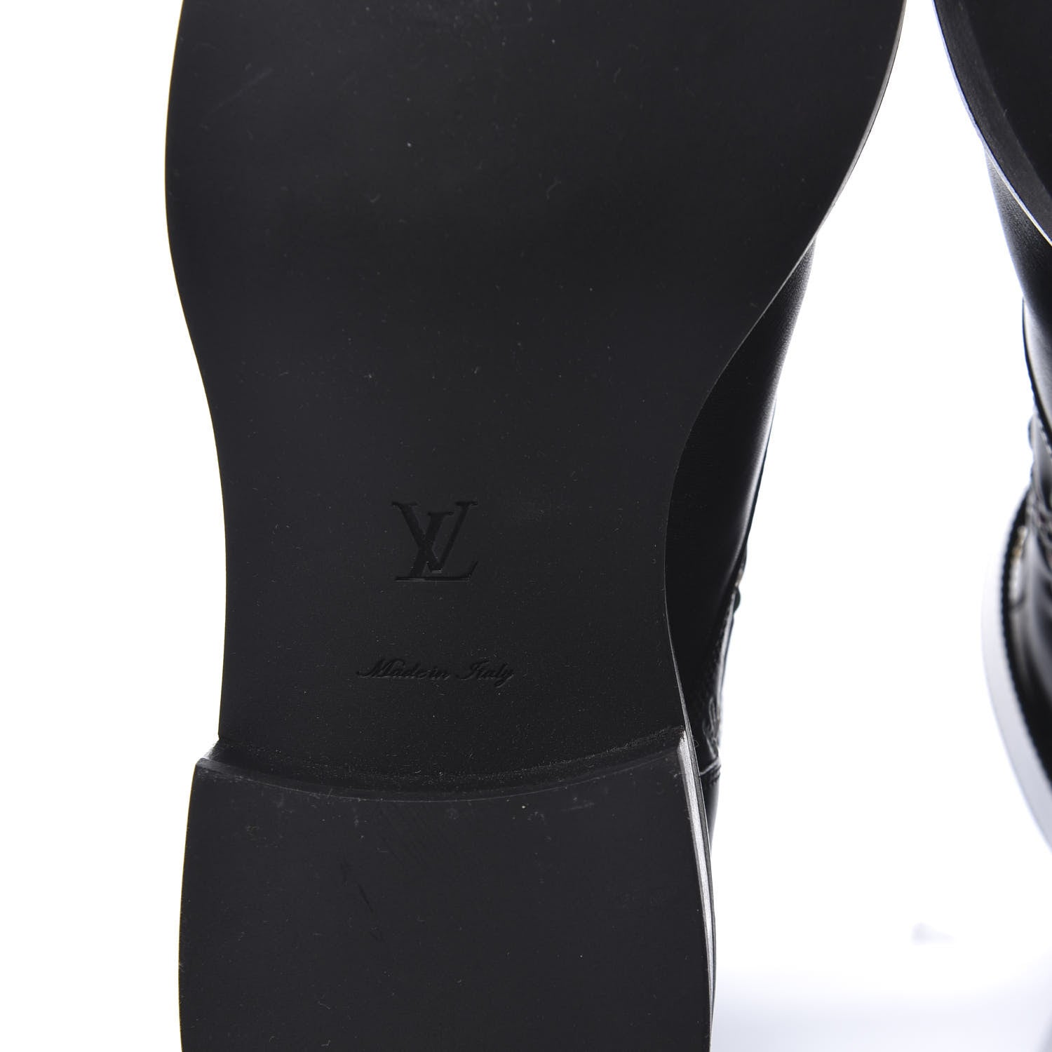 Louis Vuitton Calfskin Wonderland Ranger Flowers Boots 37.5 Black 9 of 10