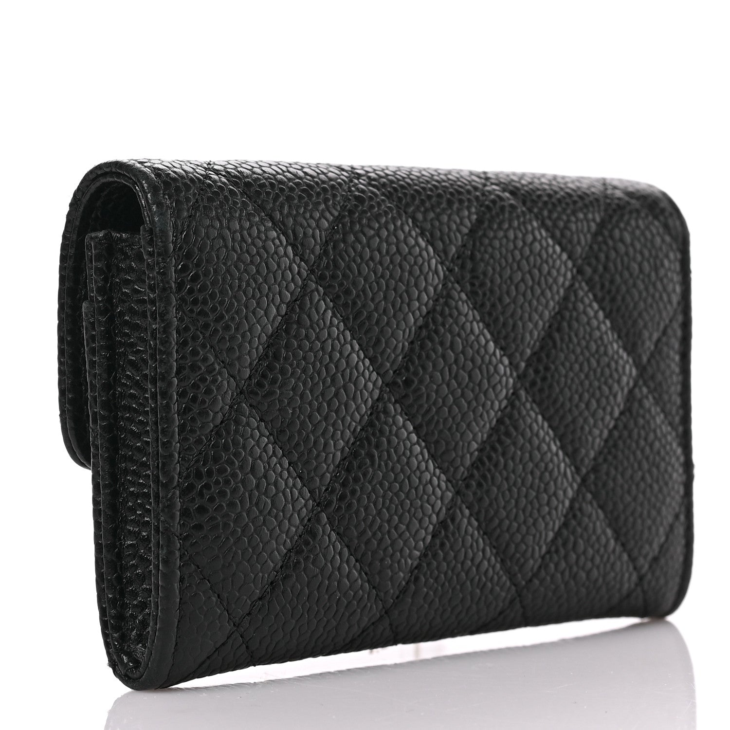 Chanel Caviar Quilted Flap Card Holder Black 3 of 7