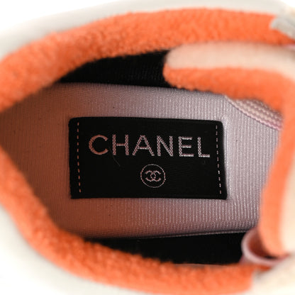 Chanel Wool Suede Calfskin CC Sneakers 40.5 Multicolor 6 of 9