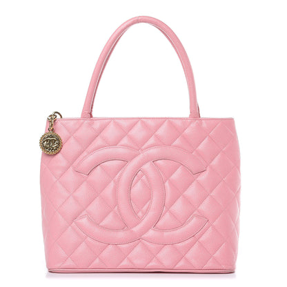 Chanel Caviar Quilted Medallion Tote Light Pink 1 of 15