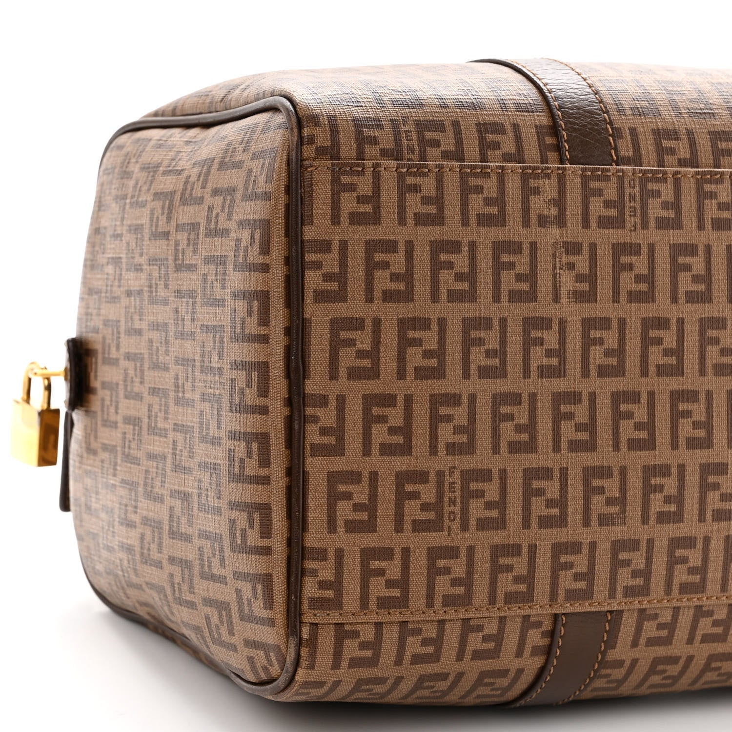 Fendi Zucchino Spalmati Vitello Boston Nocciola Castagna 9 of 13