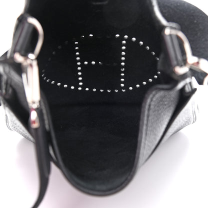 Hermes Taurillon Clemence Evelyne II PM Black 5 of 9