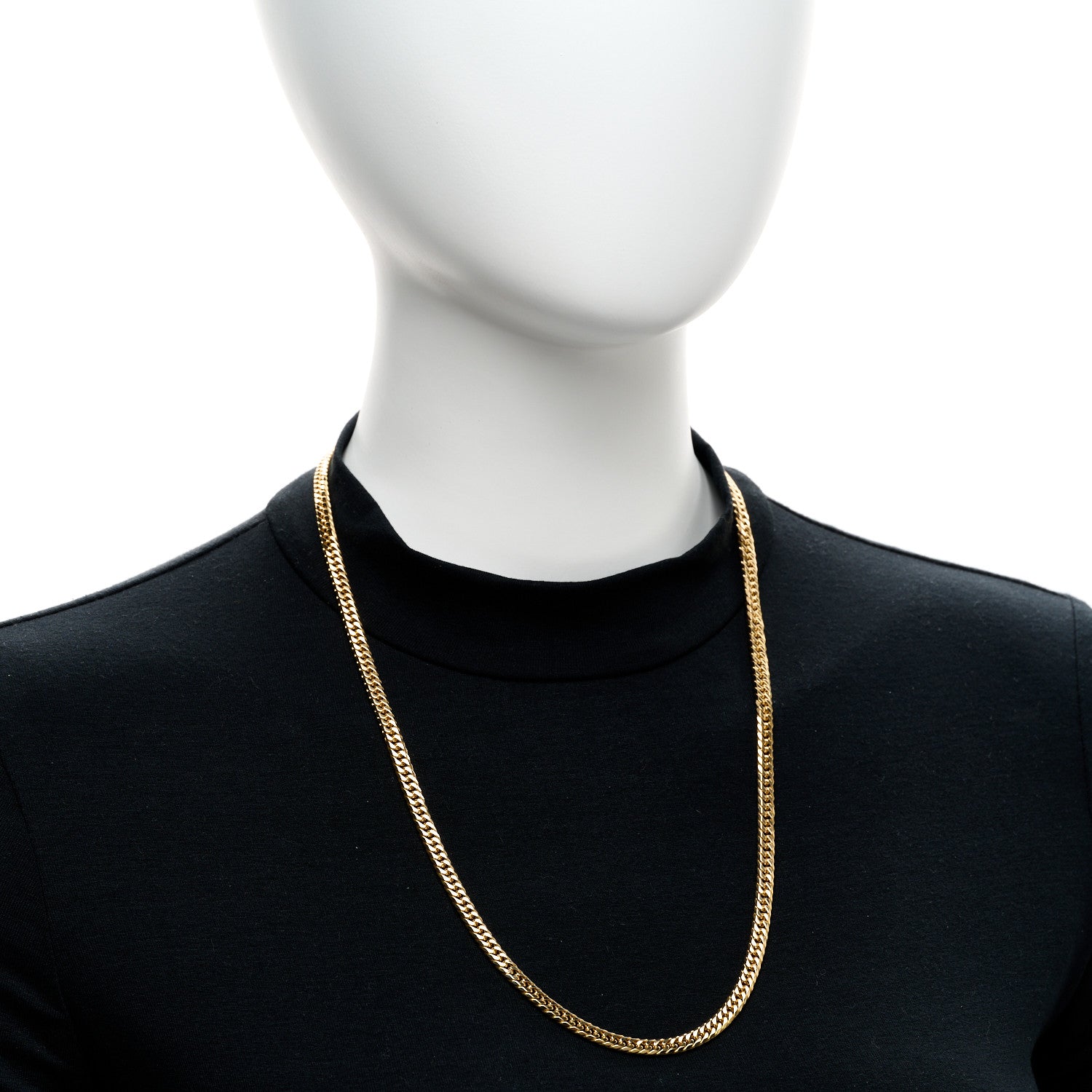 Parker & West by FASHIONPHILE 18K Yellow Gold Curb Chain Necklace 23.75" 2 of 6