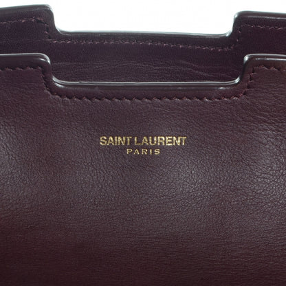 Saint Laurent Smooth Calfskin Medium Classic Y Cabas Bordeaux 8 of 10