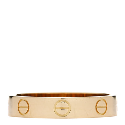 Cartier 18K Yellow Gold 3.5mm LOVE Wedding Band Ring 53 6.5 3 of 5