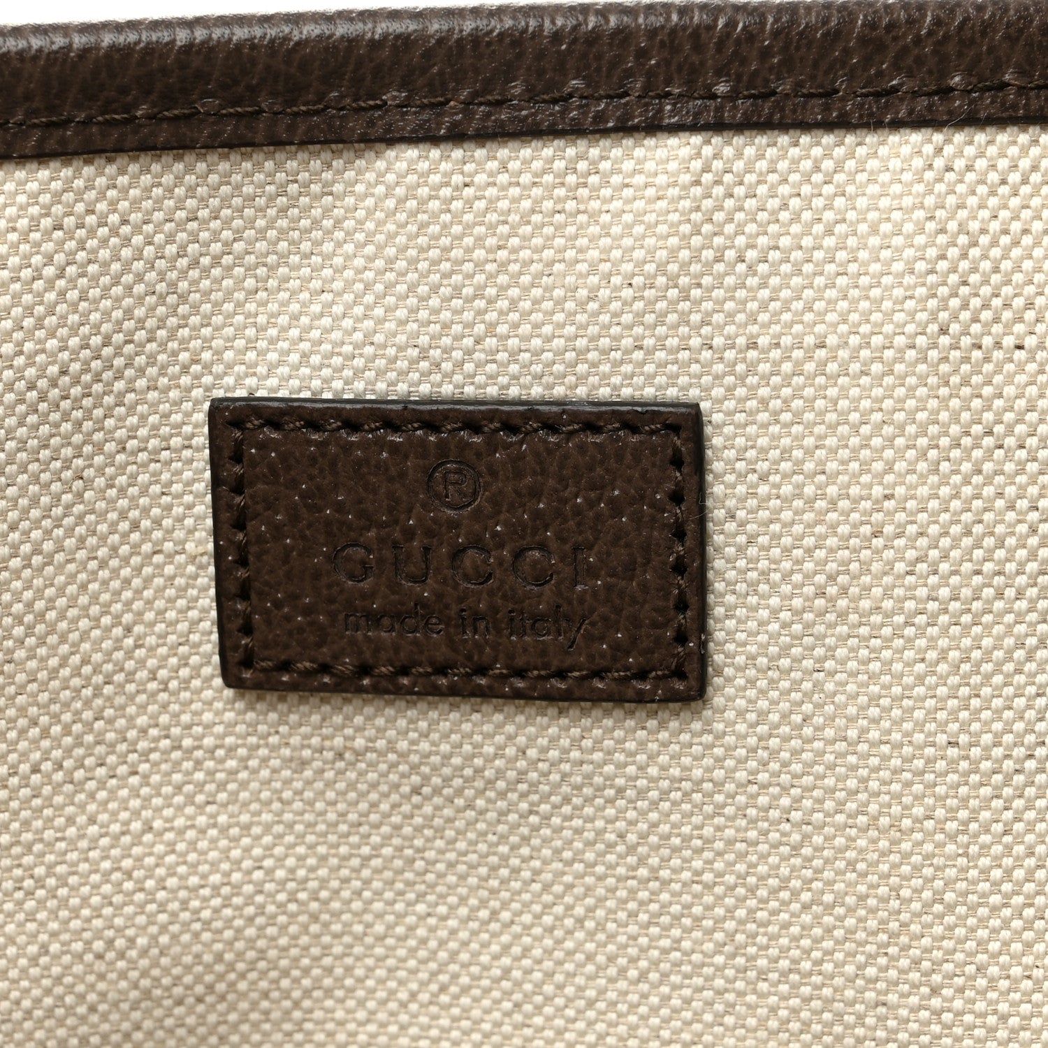 Gucci GG Supreme Monogram Textured Calfskin Small Ophidia Shoulder Tote Bag Beige Ebony New Acero 6 of 10